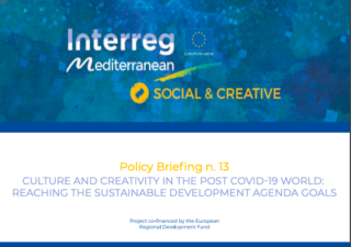 [POLICY BRIEF n.13] Culture And Creativity In The Post Covid-19 World: Reaching The Sustainable Development Agenda Goals