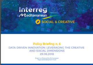 [POLICY BRIEF n.6] Data Driven Innovation: Leveraging The Creative and Social Dimensions